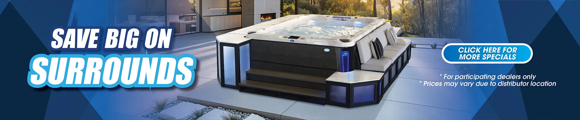 Calspas hot tub being used in a family setting - Westminister